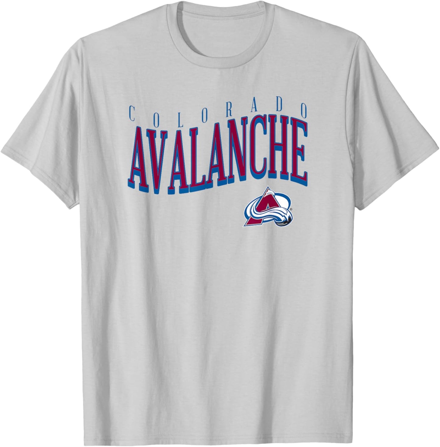 Colorado Avalanche Wave Heather Gray NHL Officially Licensed T-Shirt - T-Shirt | Ash