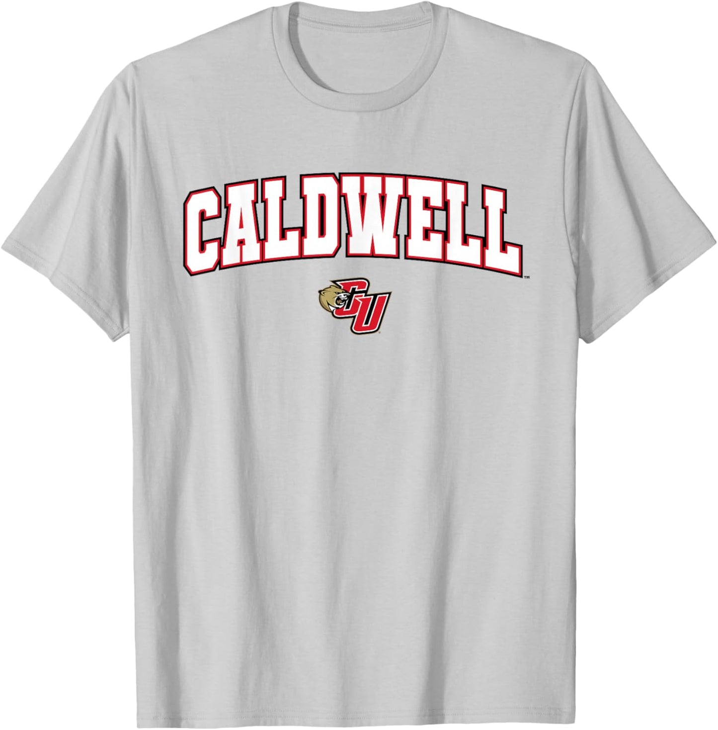 Caldwell University Cougars Arch Logo T-Shirt - T-Shirt | Ash