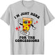 I'm Just Here For The Concessions Stand Funny Pizza Mascot T-Shirt - T-Shirt | Ash