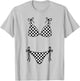 Bikini Checkered Summer Vacation Girls Trip Funny Beach T-Shirt - T-Shirt | Ash