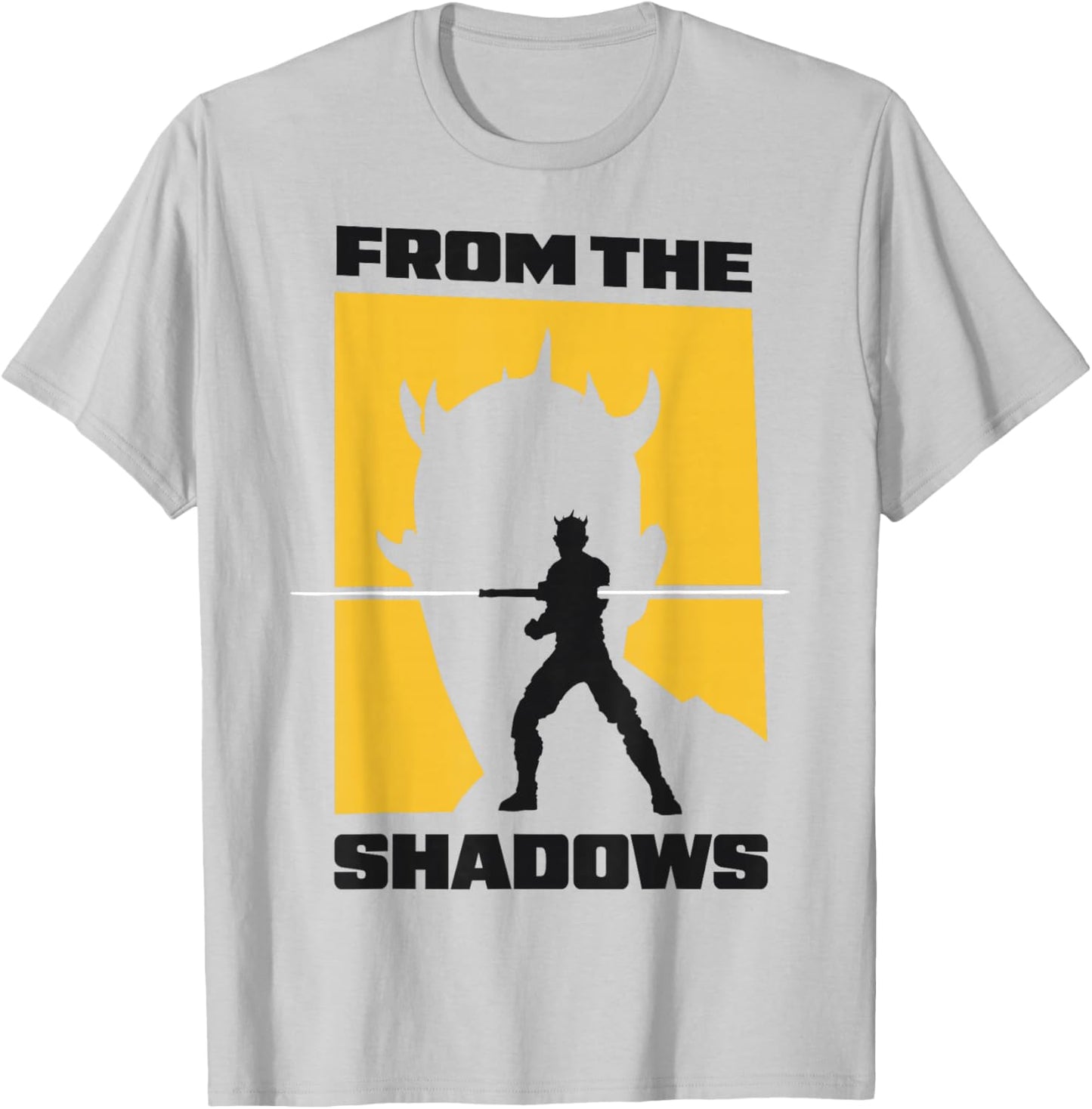 Star Wars Maul Shadow Lord from The Shadows Two Silhouettes T-Shirt - T-Shirt | Ash
