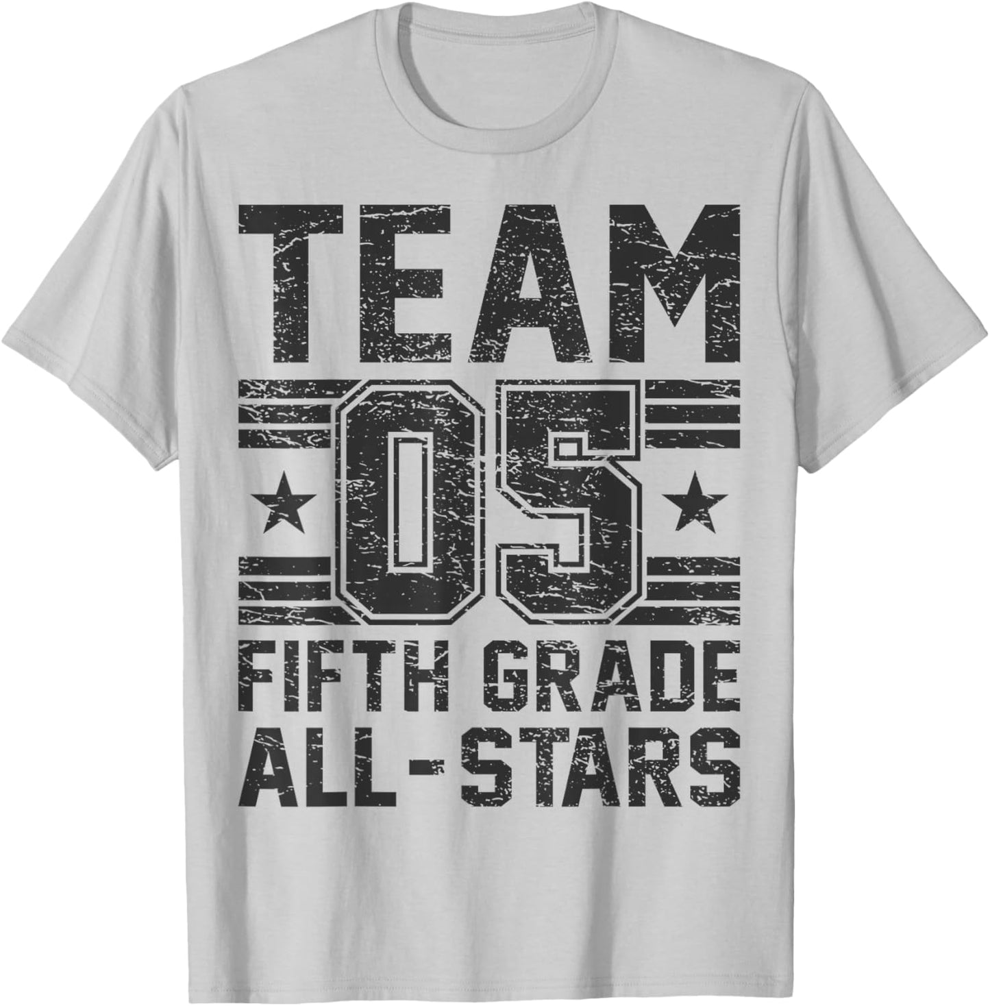 Kids Sports 05 Team Fifth Grade 5th Grade All Stars Jersey T-Shirt - T-Shirt | Ash