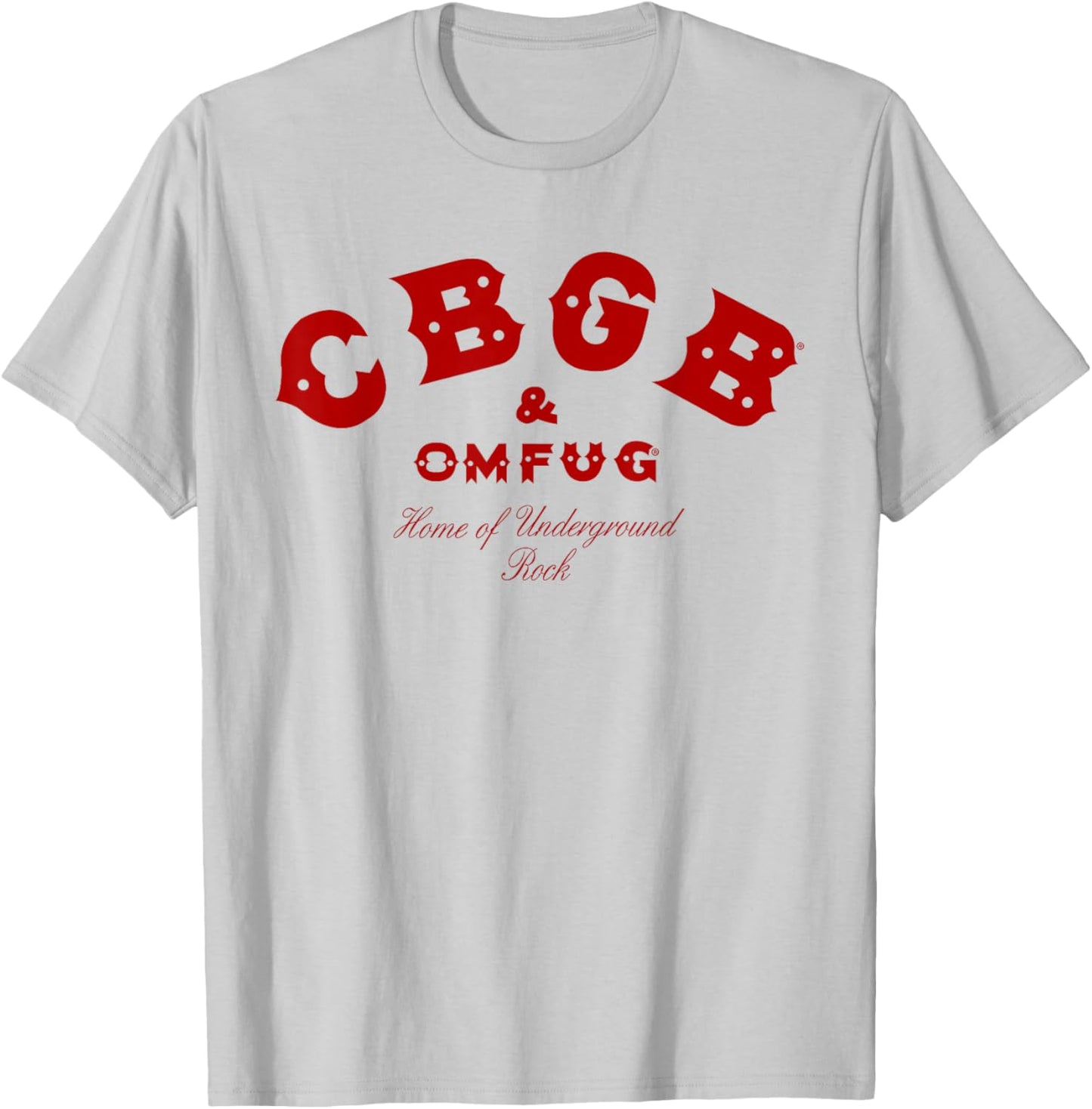 CBGB – Classic Logo Red On Pink T-Shirt - T-Shirt | Ash