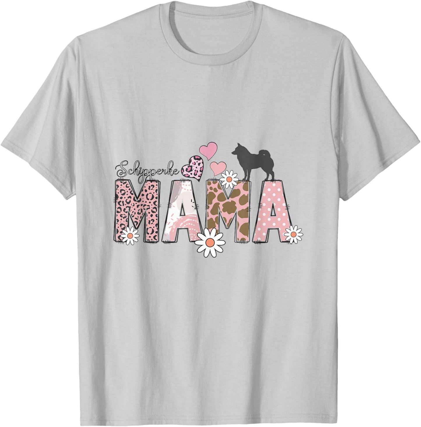 Schipperke Dog T-Shirt - T-Shirt | Ash