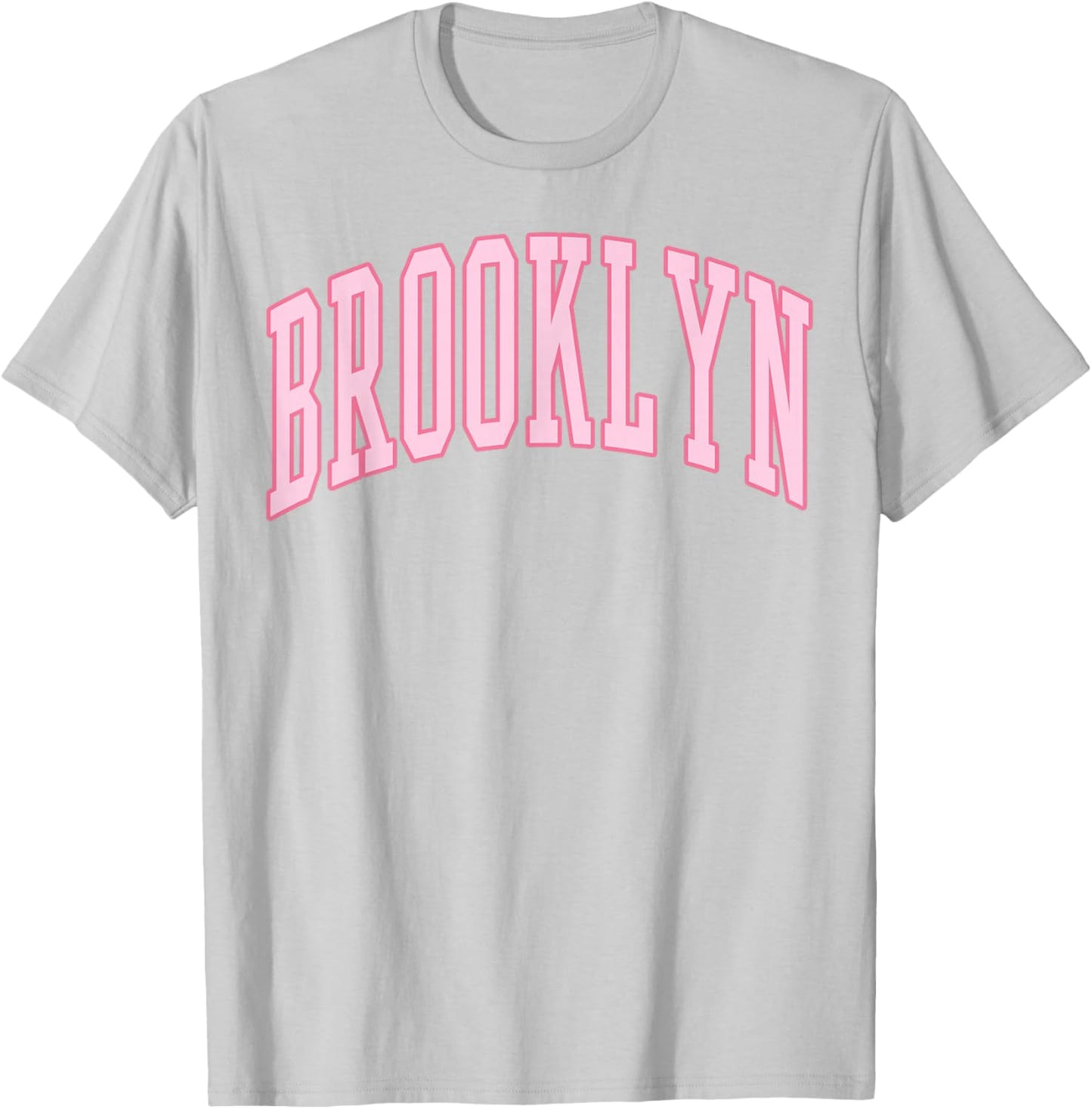Brooklyn Vintage Preppy Varsity Pink Sports T-Shirt - T-Shirt | Ash