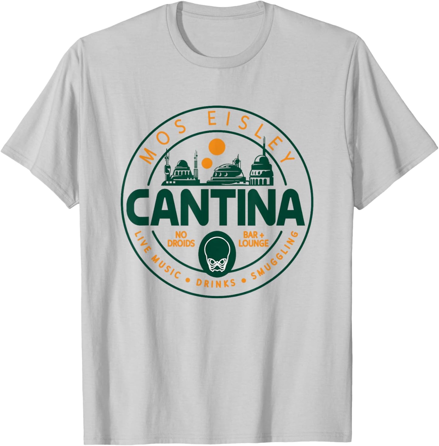 Star Wars Mos Eisley Cantina Circle Logo T-Shirt - T-Shirt | Ash