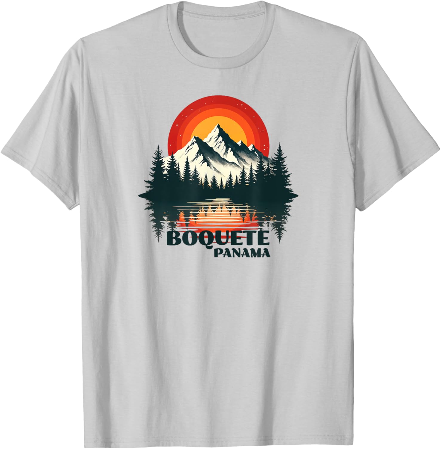 Boquete Panama Scenic Mountain Adventure Outdoor Design T-Shirt - T-Shirt | Ash