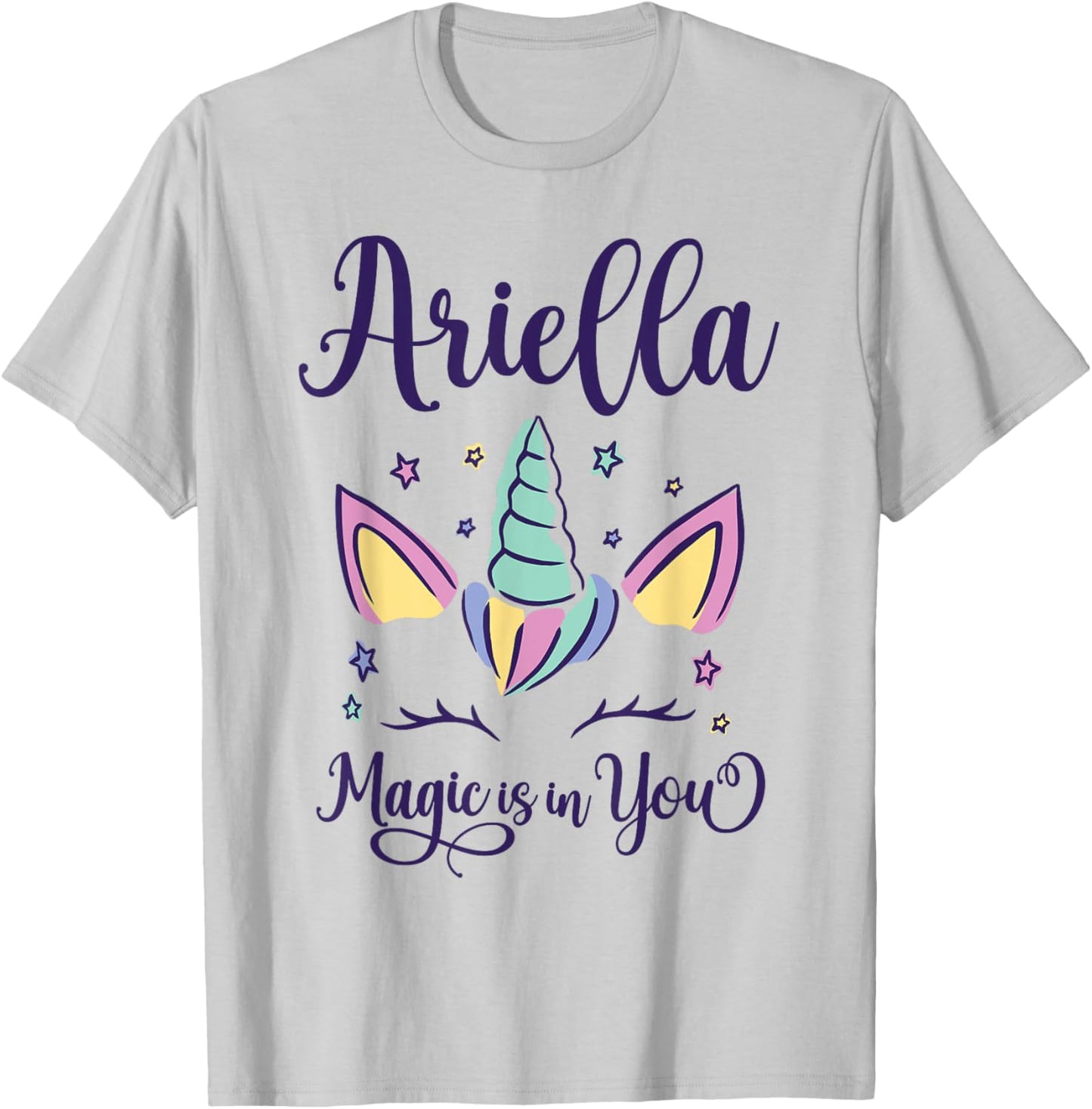 First Name Ariella Personalized I Love Ariella T-Shirt - T-Shirt | Ash