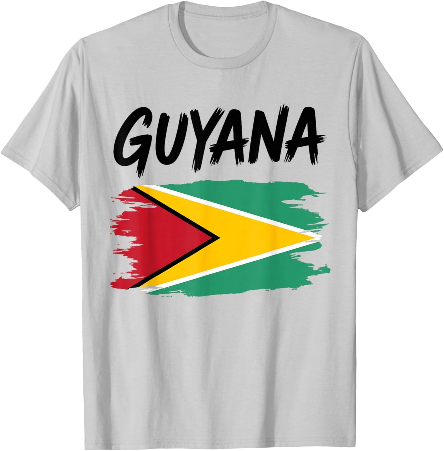 Guyana Flag Outfit Idea & Guyanese Themed T-Shirt - T-Shirt | Ash