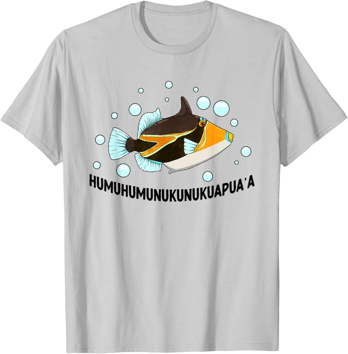 Humuhumunukunukuapua'a Hawaiian Reef Triggerfish Hawaii T-Shirt - T-Shirt | Ash