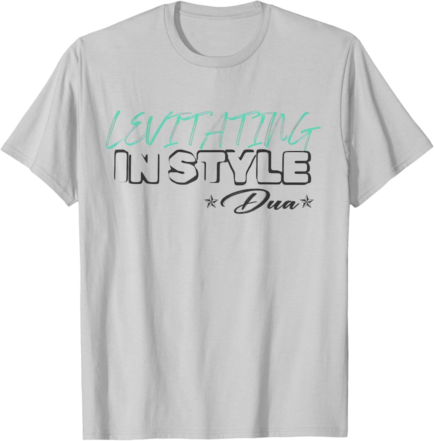 Funny Girl Retro Dua First Name Levitating Instyle Meme T-Shirt - T-Shirt | Ash