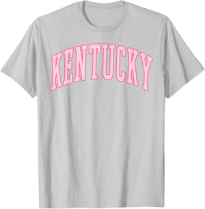 Kentucky Vintage Preppy Varsity Pink Sports T-Shirt - T-Shirt | Ash