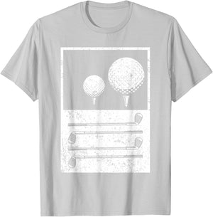Vintage Golf Balls Golf Player T-Shirt - T-Shirt | Ash