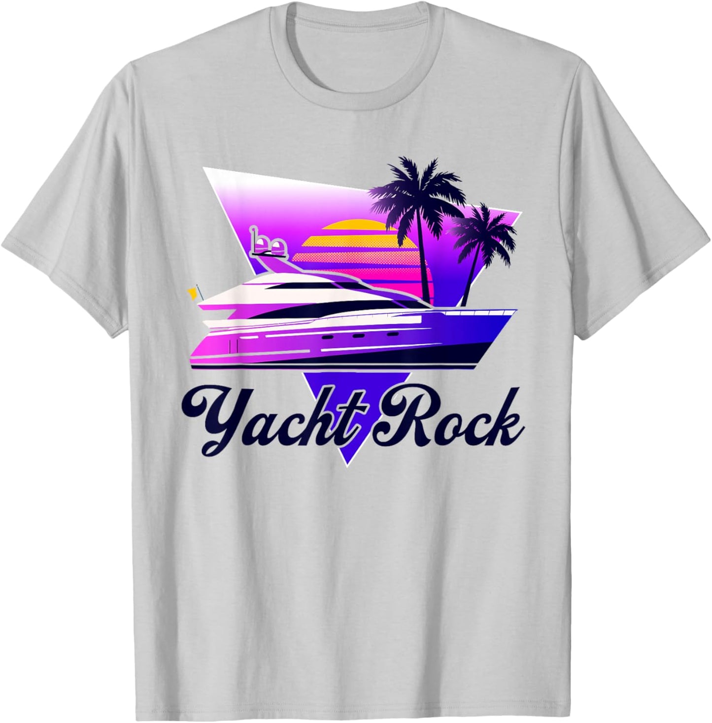 Yacht Rock Party Retro Style, 70s 80s Soft Rock Retro, Fun T-Shirt - T-Shirt | Ash