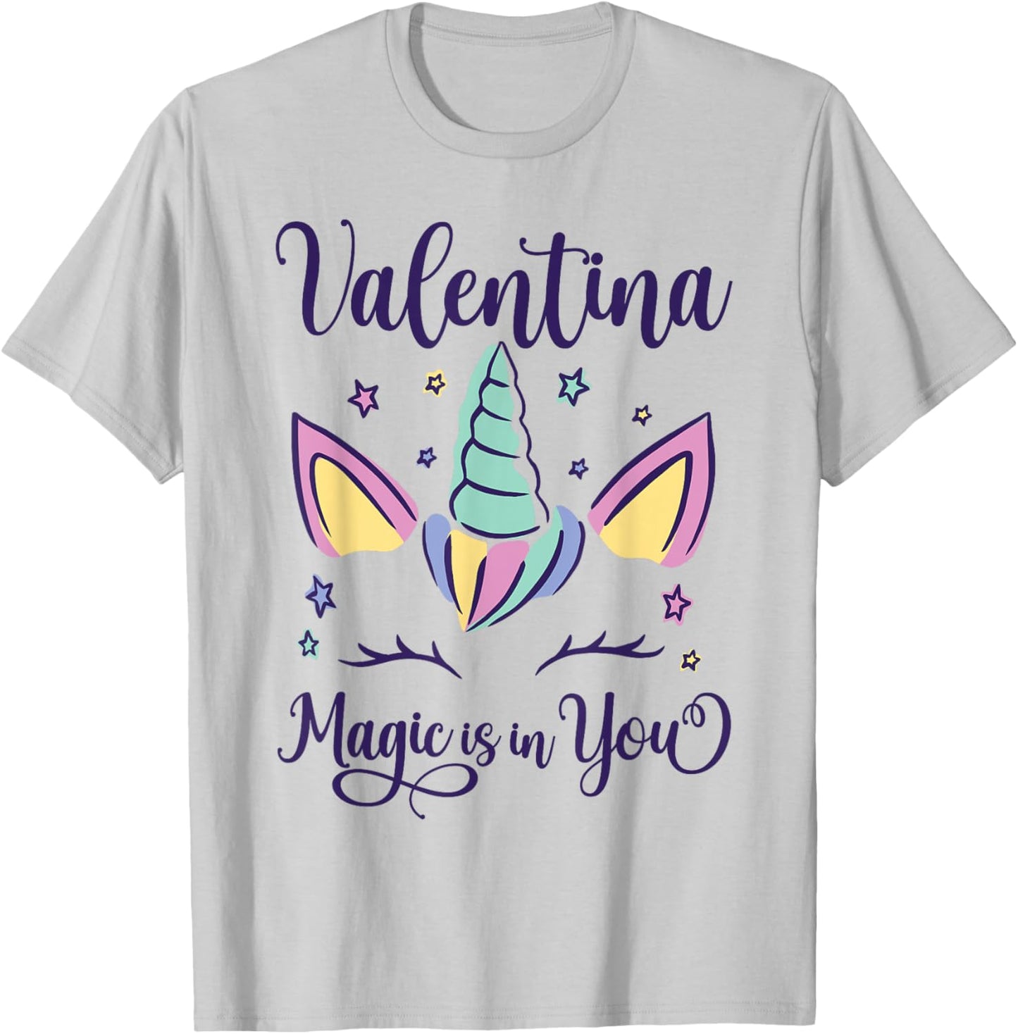 First Name Valentina Personalized I Love Valentina T-Shirt - T-Shirt | Ash