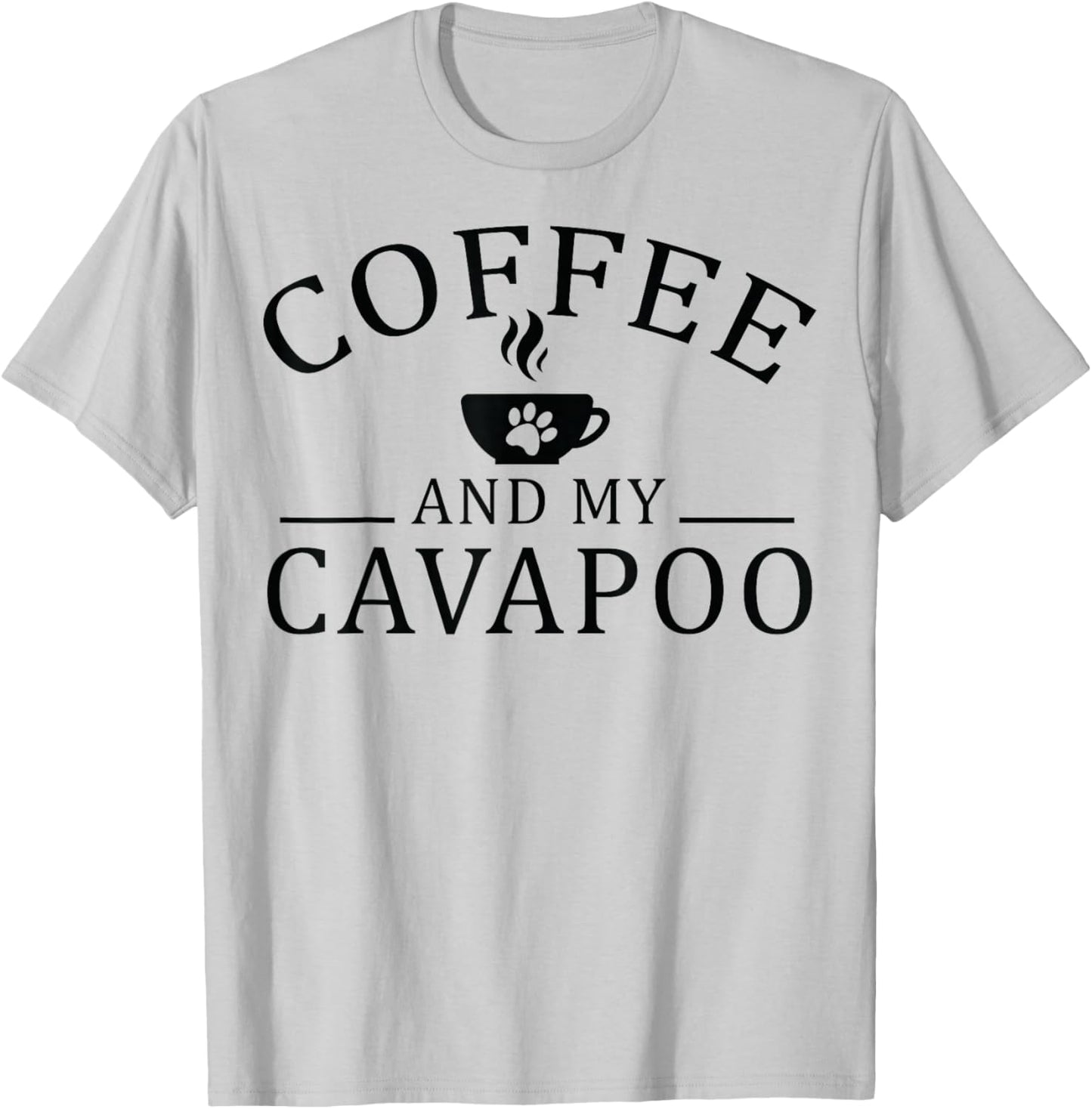 Cavapoo Dog And Coffee Women T-Shirt - T-Shirt | Ash