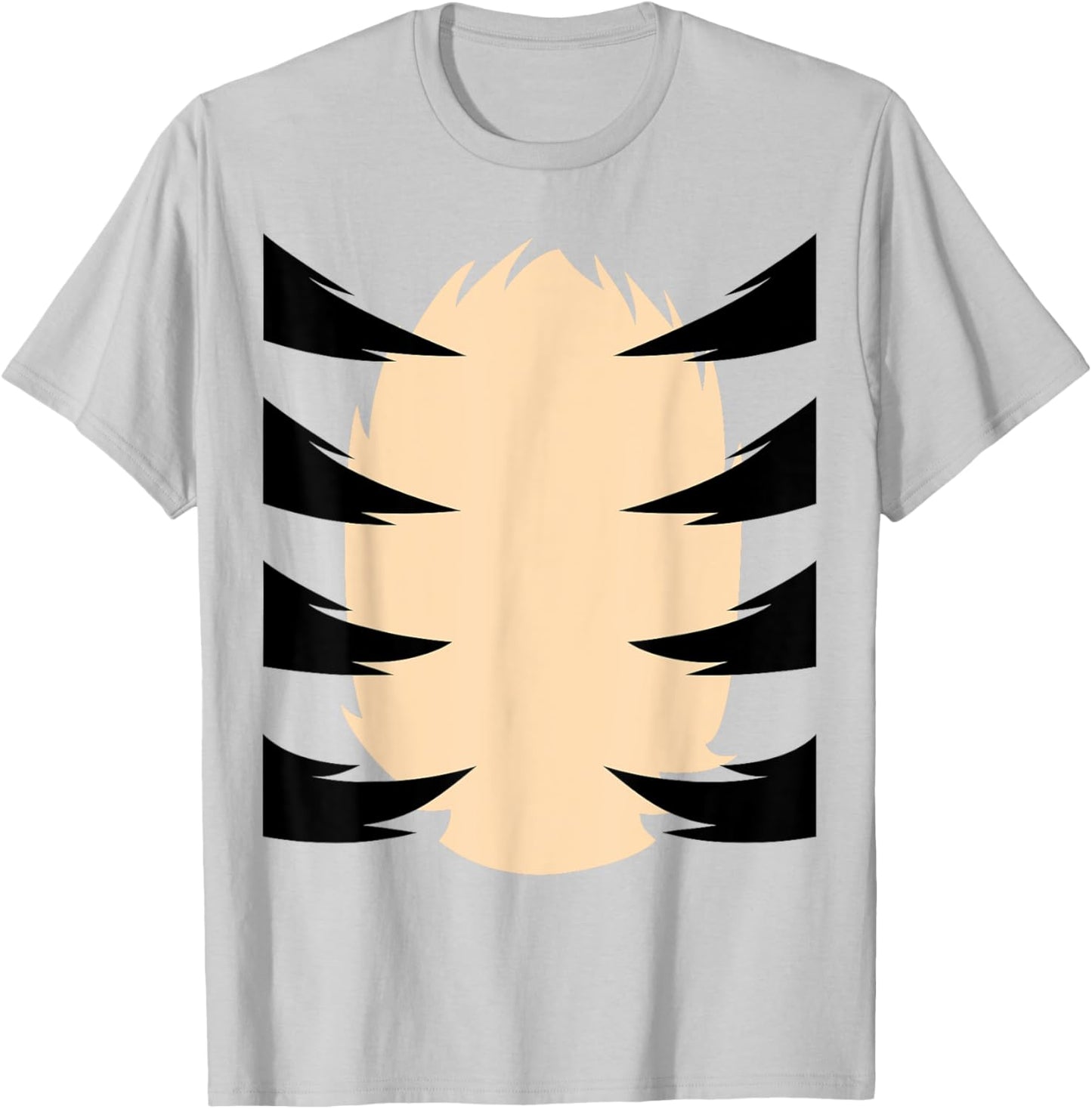 Tiger Stripes DIY Halloween Costume Tiger Belly Orange Tiger T-Shirt - T-Shirt | Ash