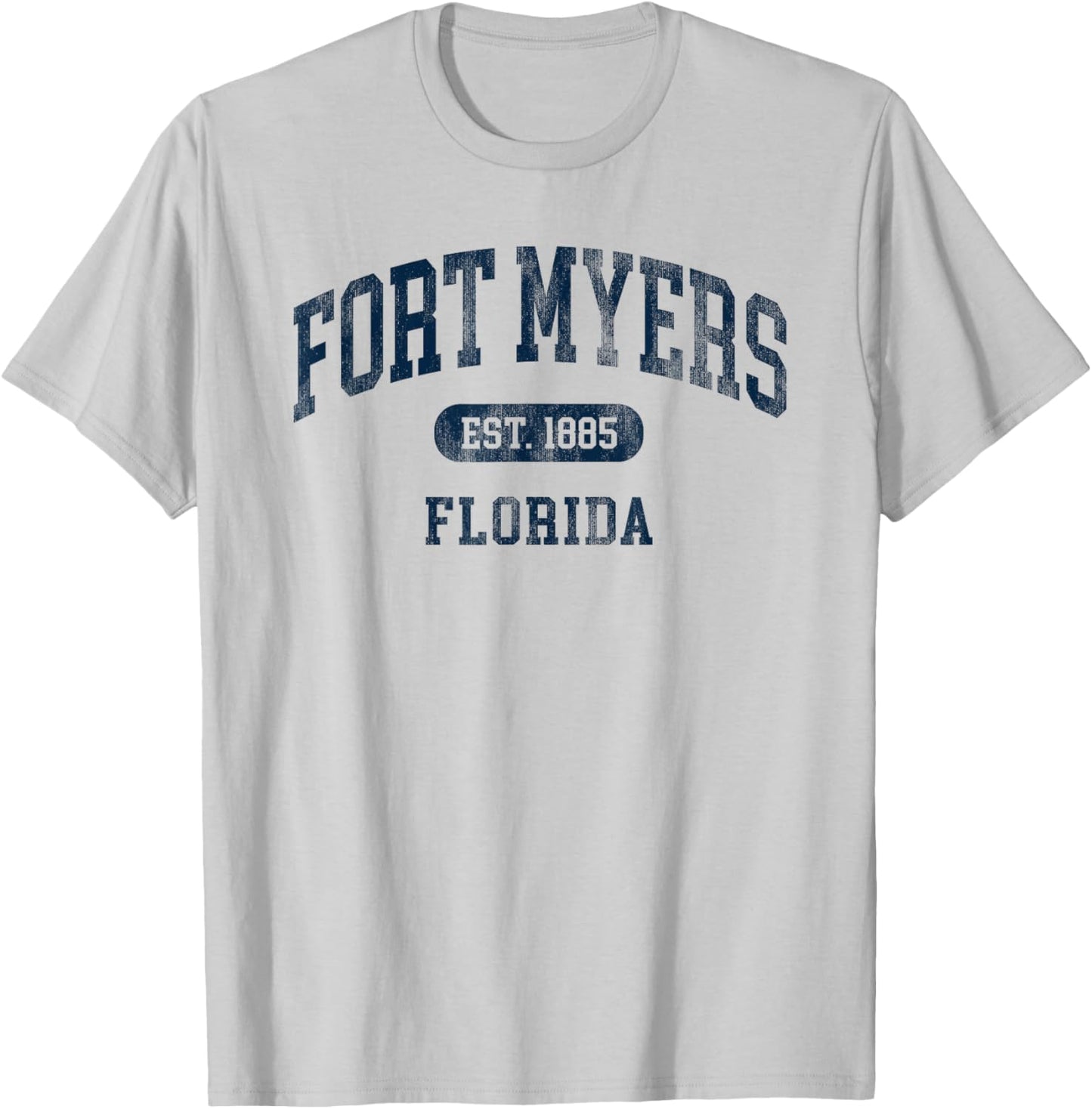 Fort Myers Florida Retro Preppy Throwback Souvenir T-Shirt - T-Shirt | Ash