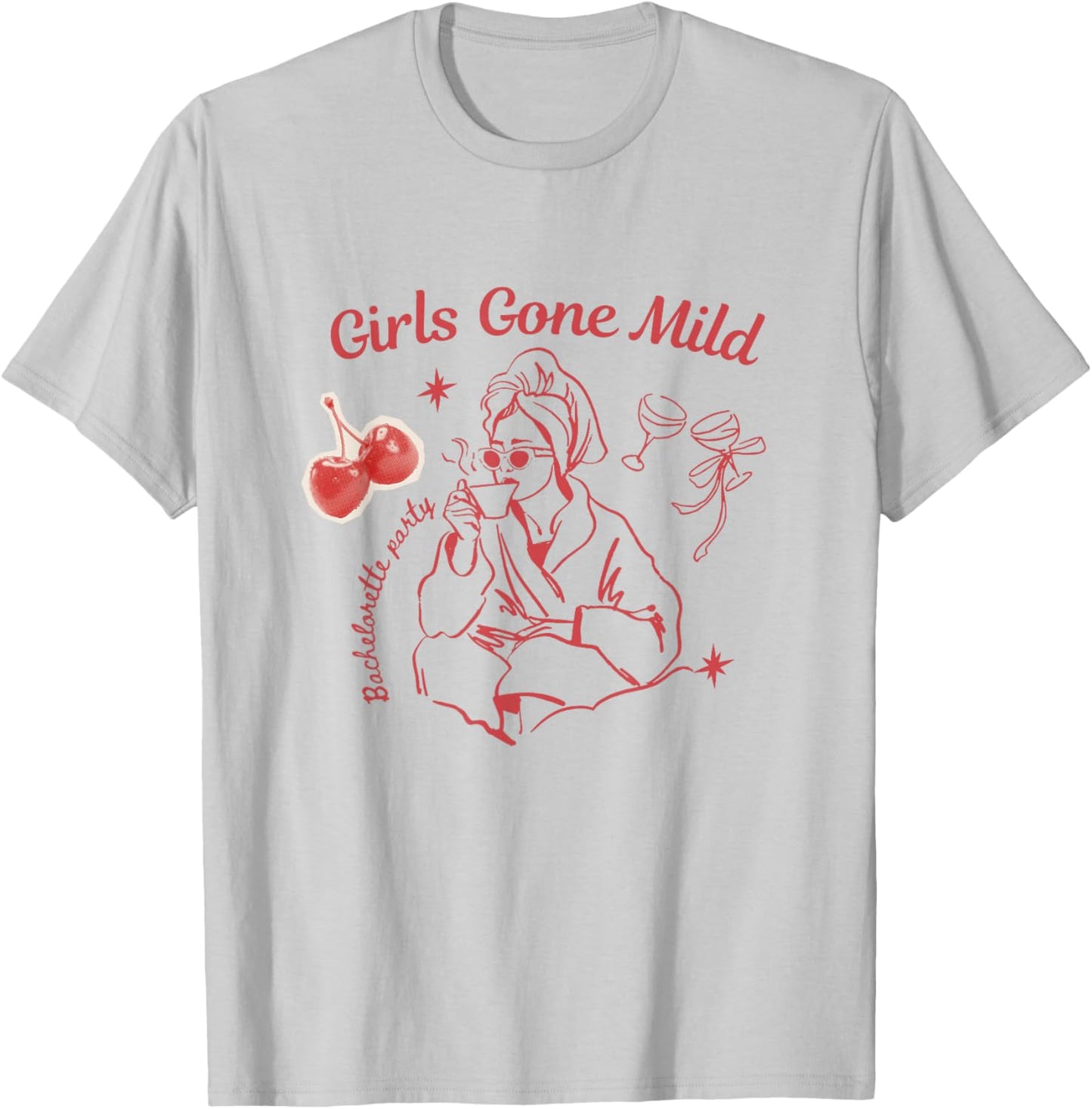 Girls gone mild bachelorette spa slumber bachelorette party T-Shirt - T-Shirt | Ash