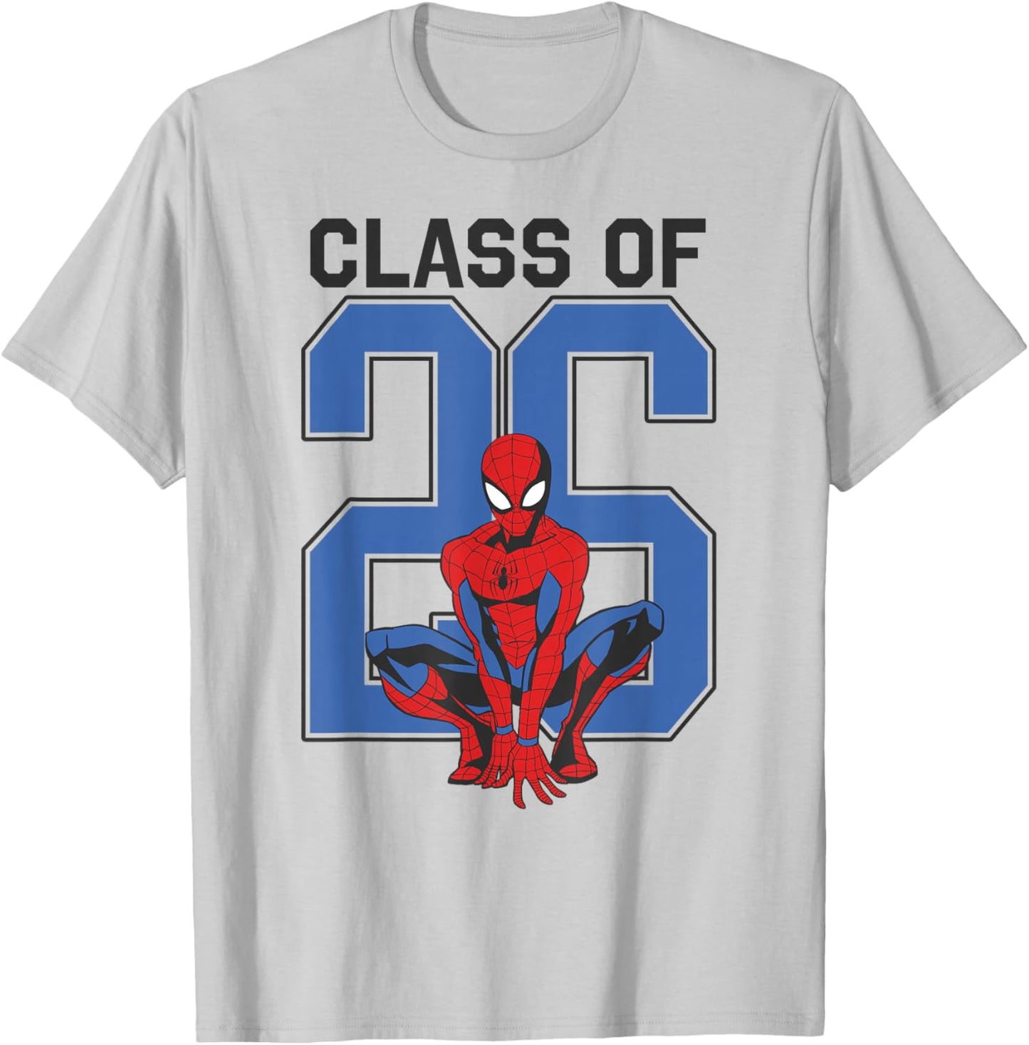 Marvel Spider-Man Graduation Class of 26 Classic Spidey Pose T-Shirt - T-Shirt | Ash