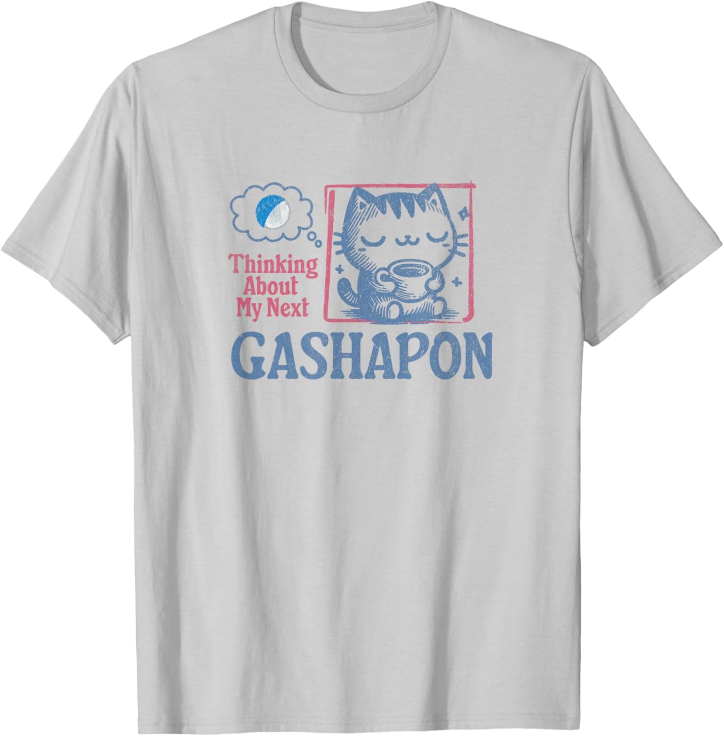 Cute Gashapon Gachapon Toy T-Shirt - T-Shirt | Ash