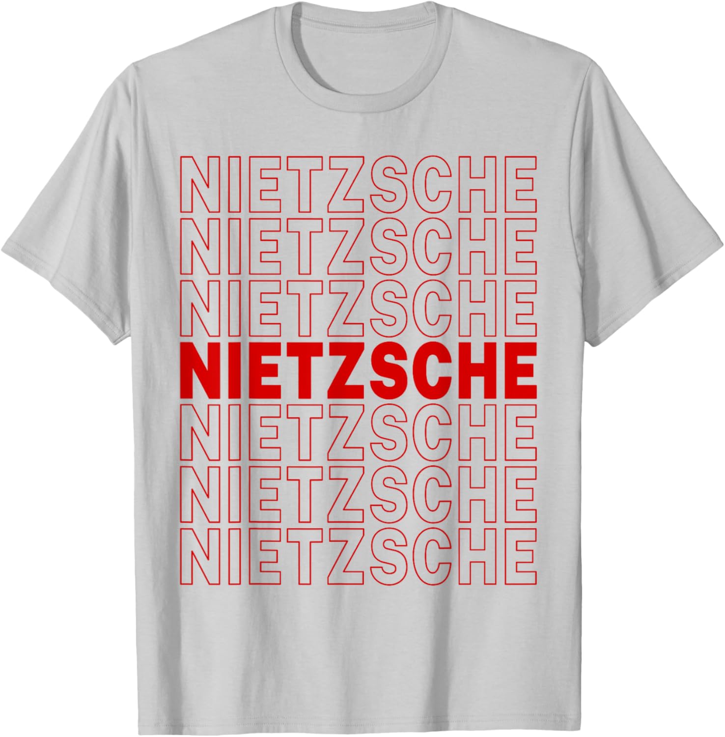Friedrich Nietzsche T-Shirt - T-Shirt | Ash