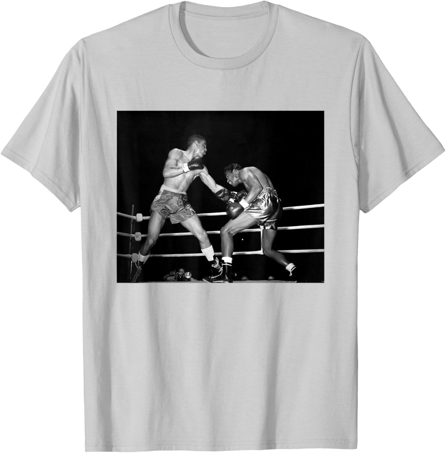 Boxing Sugar Ray Robinson V Randy Turpin Middleweight 1951 T-Shirt - T-Shirt | Ash