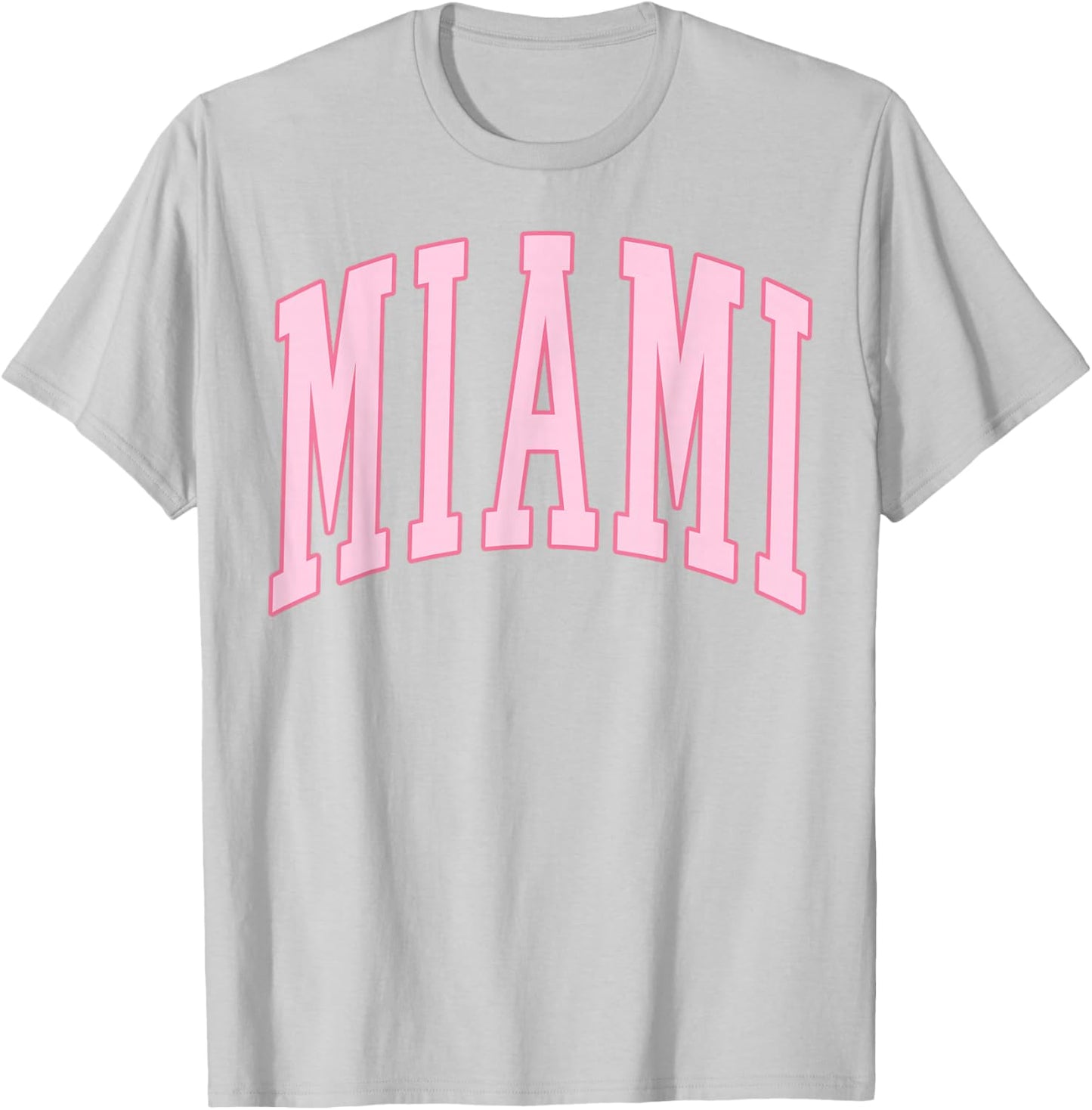 Miami Vintage Preppy Varsity Pink Sports T-Shirt - T-Shirt | Ash