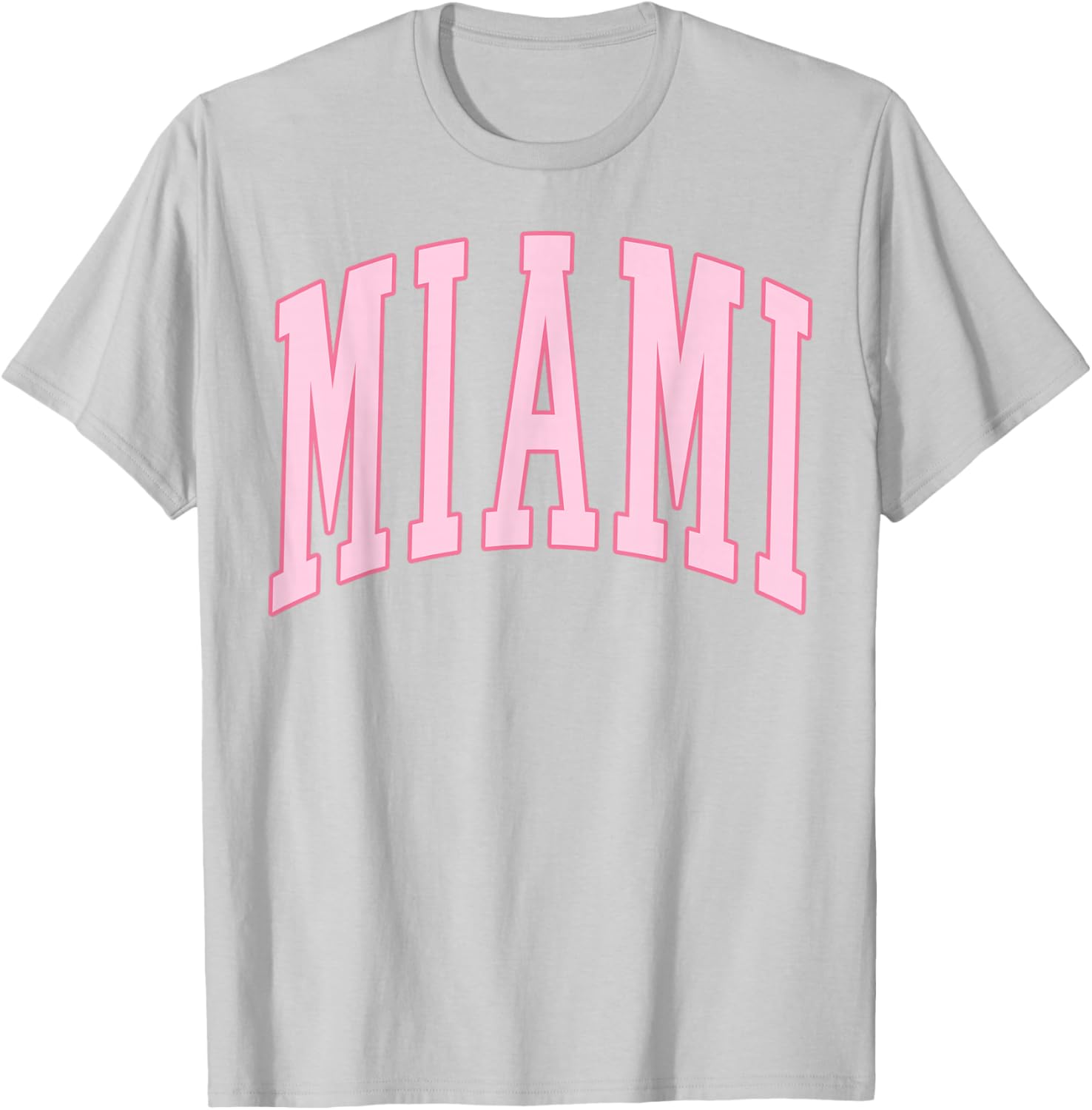 Miami Vintage Preppy Varsity Pink Sports T-Shirt - T-Shirt | Ash