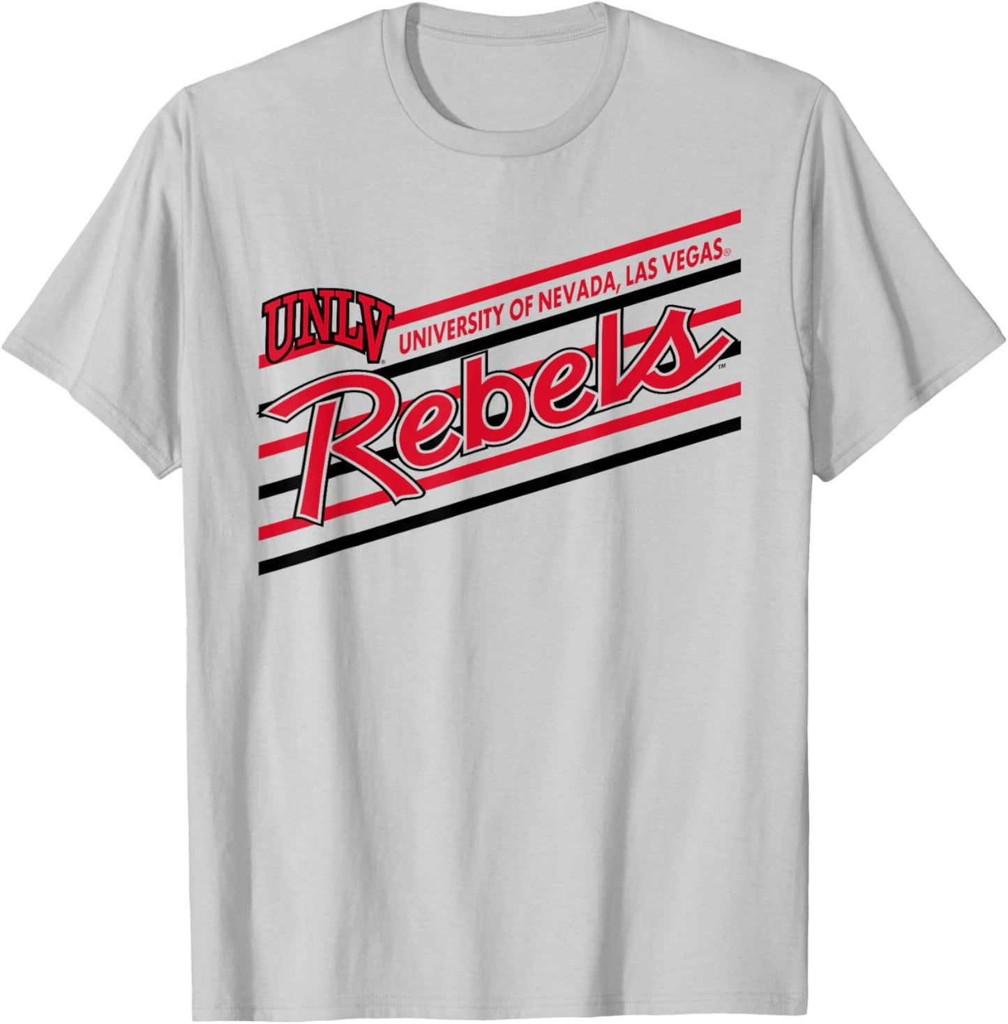 UNLV Rebels Retro Performer White Officially Licensed T-Shirt - T-Shirt | Ash