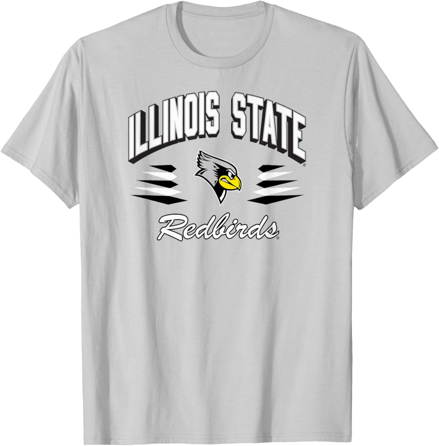 Illinois State Redbirds Retro Diamond Red T-Shirt - T-Shirt | Ash