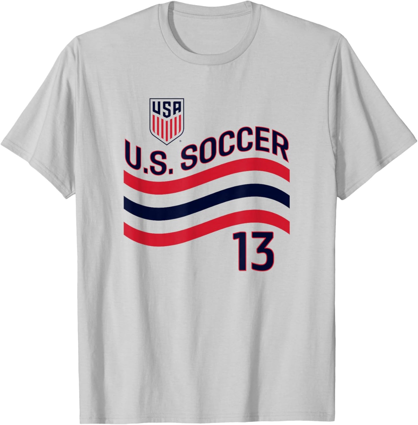 Tim Ream 13 White USMNT Officially Licensed T-Shirt - T-Shirt | Ash