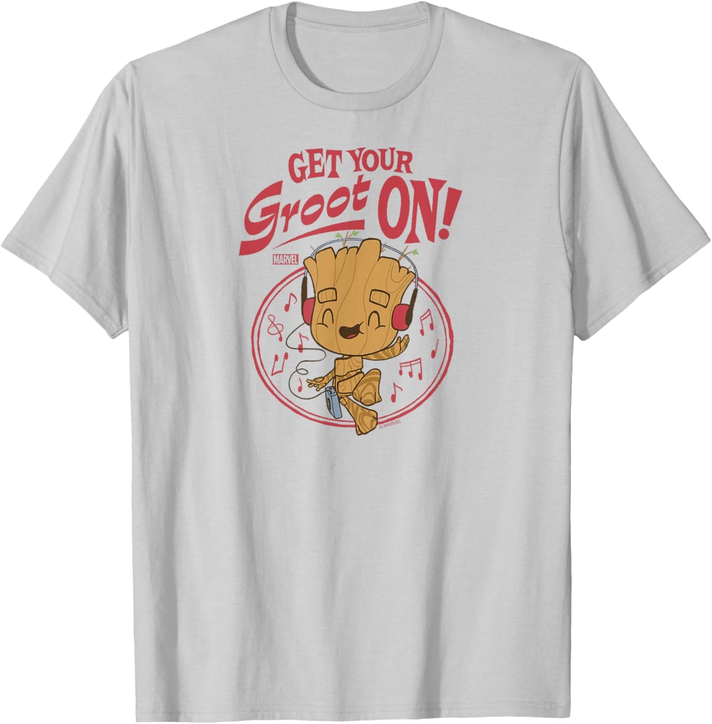 Guardians Of The Galaxy - Get Your Groot On Baby Groot T-Shirt - T-Shirt | Ash