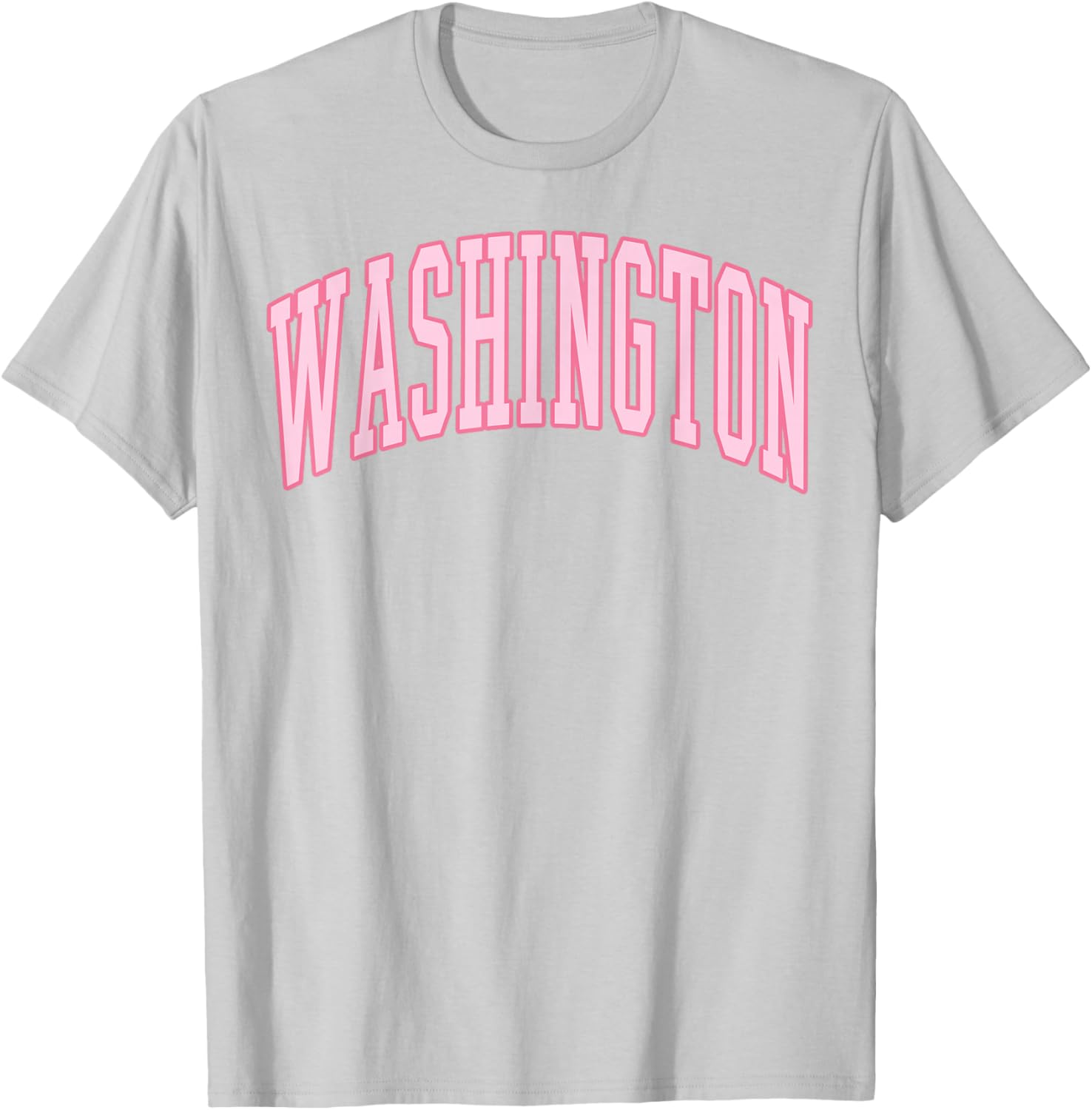 Washington Vintage Preppy Varsity Pink Sports T-Shirt - T-Shirt | Ash