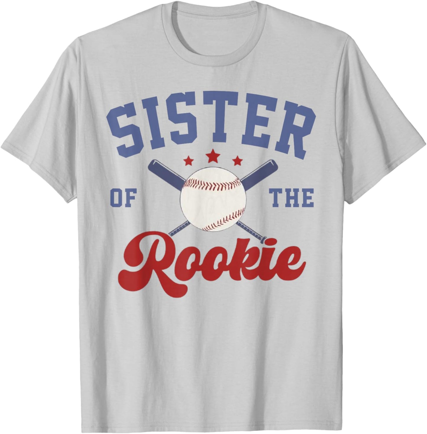 Sister of Rookie 1st Birthday Baseball Boy Family Matching T-Shirt - T-Shirt | Ash