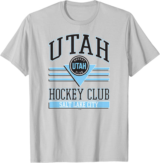 Utah Hockey Club Heather Gray Officially Licensed T-Shirt - T-Shirt | Ash