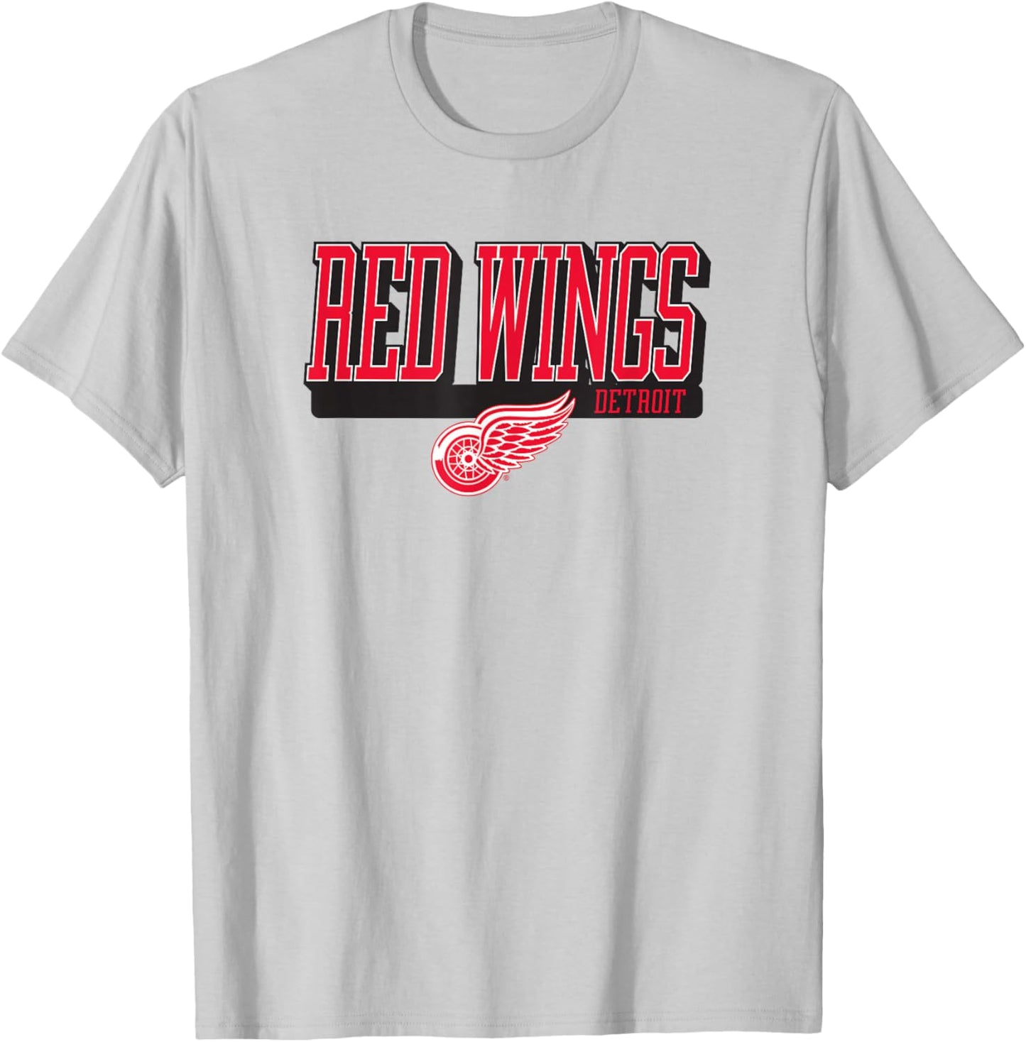 Detroit Red Wings Faceoff Gray Officially Licensed T-Shirt - T-Shirt | Ash