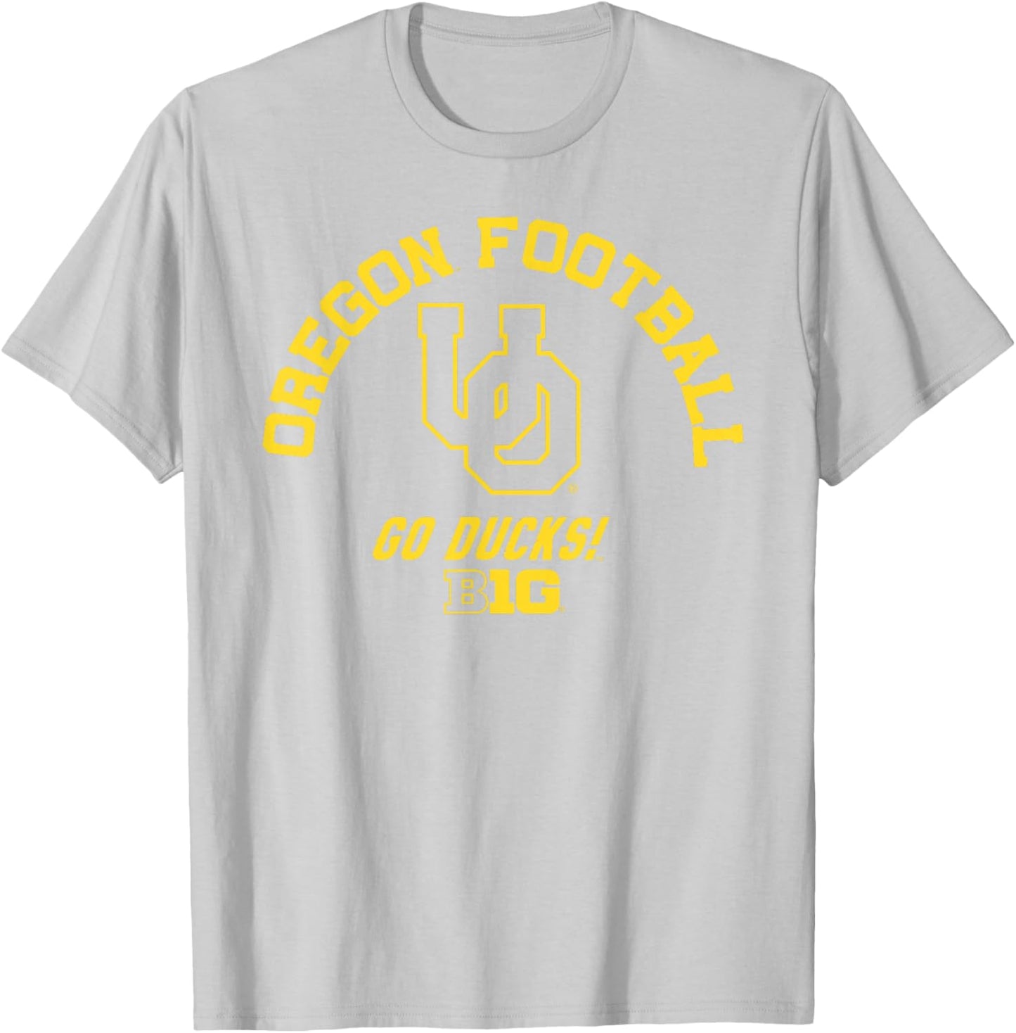 Oregon Ducks Big 10 Football Green Officially Licensed T-Shirt - T-Shirt | Ash