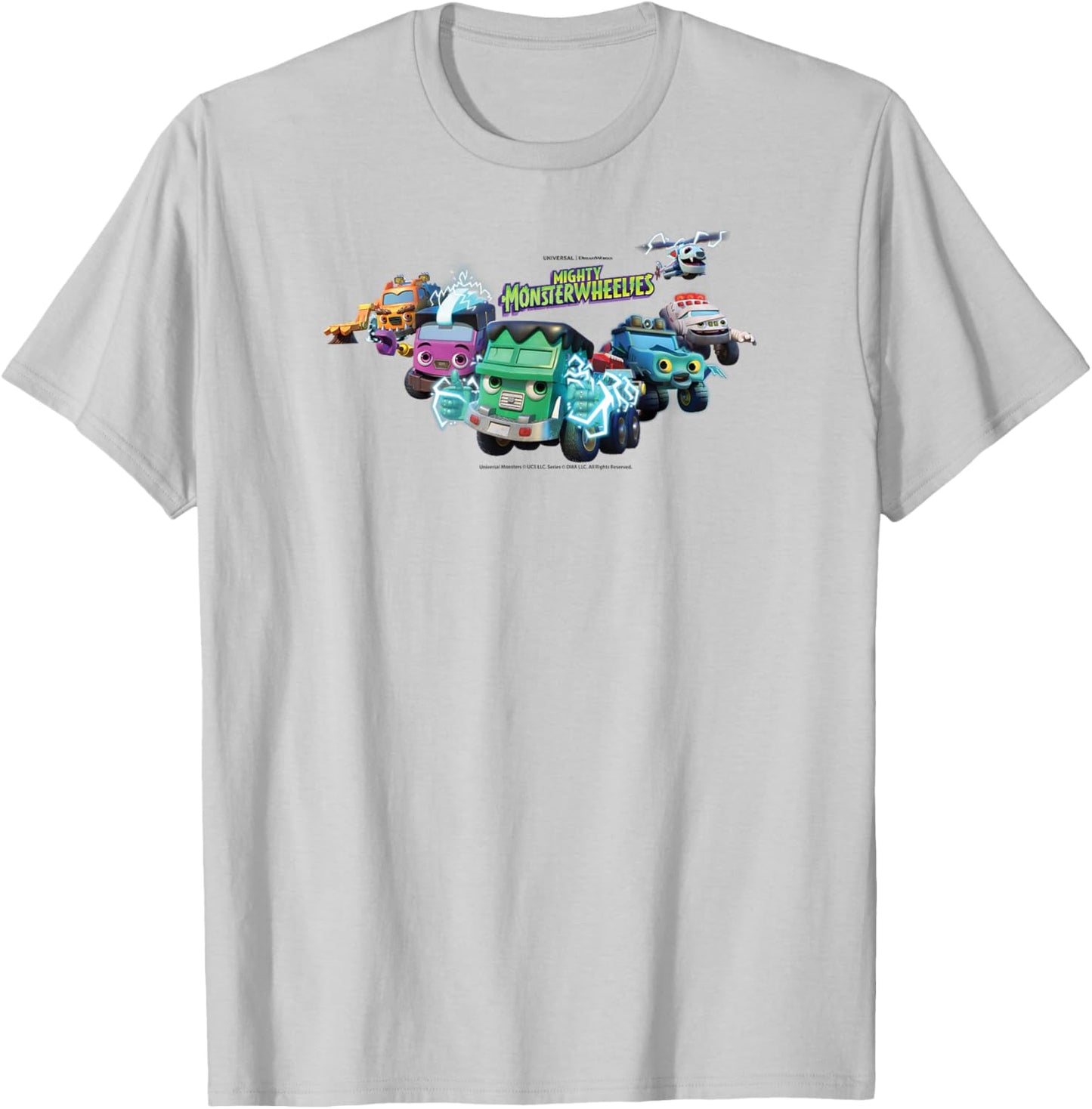 DreamWorks Mighty MonsterWheelies Team T-Shirt - T-Shirt | Ash