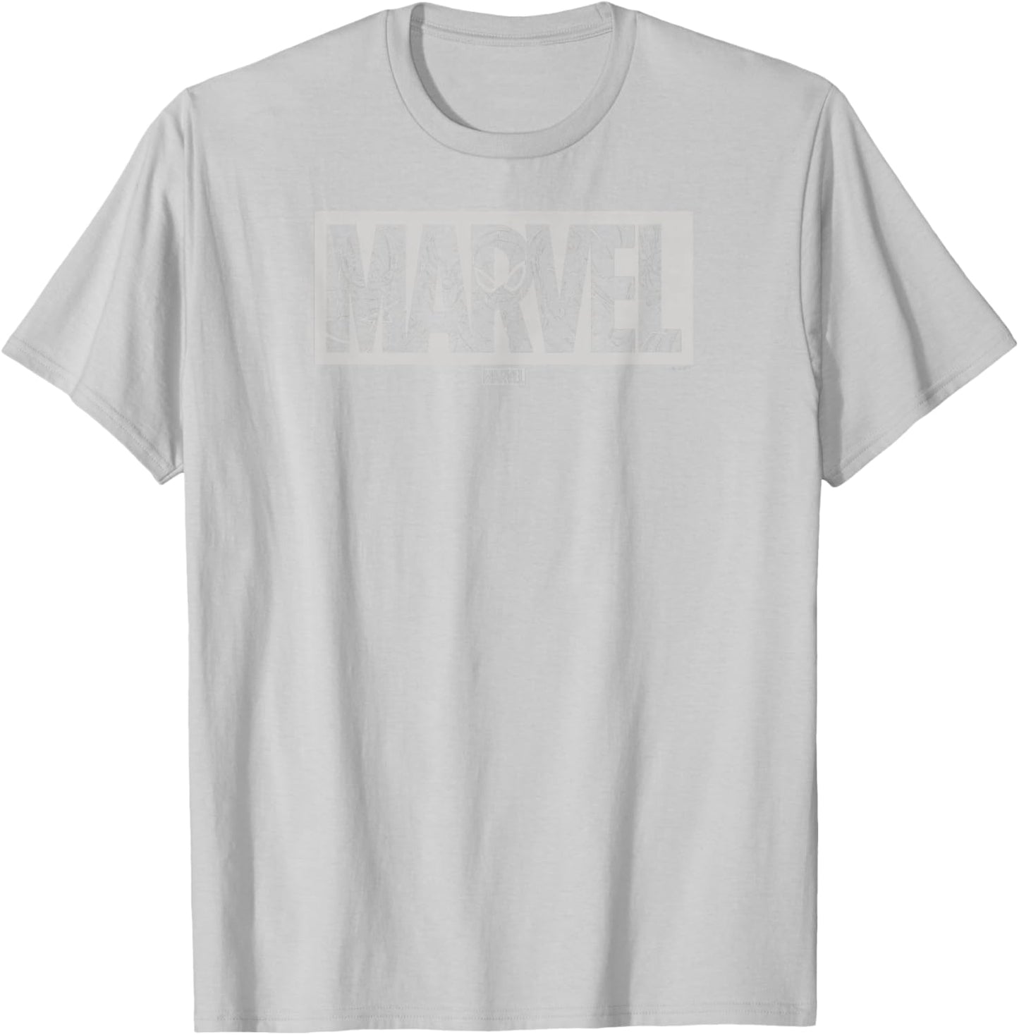 Marvel - Light Monochrome Logo T-Shirt - T-Shirt | Ash