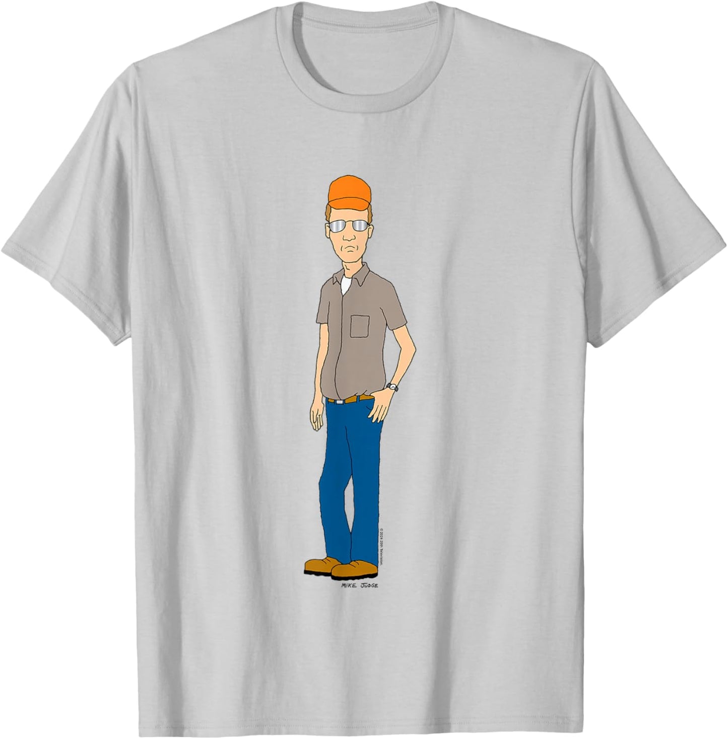 King Of The Hill Iconic Dale Gribble Cool Pose Big Portrait T-Shirt - T-Shirt | Ash