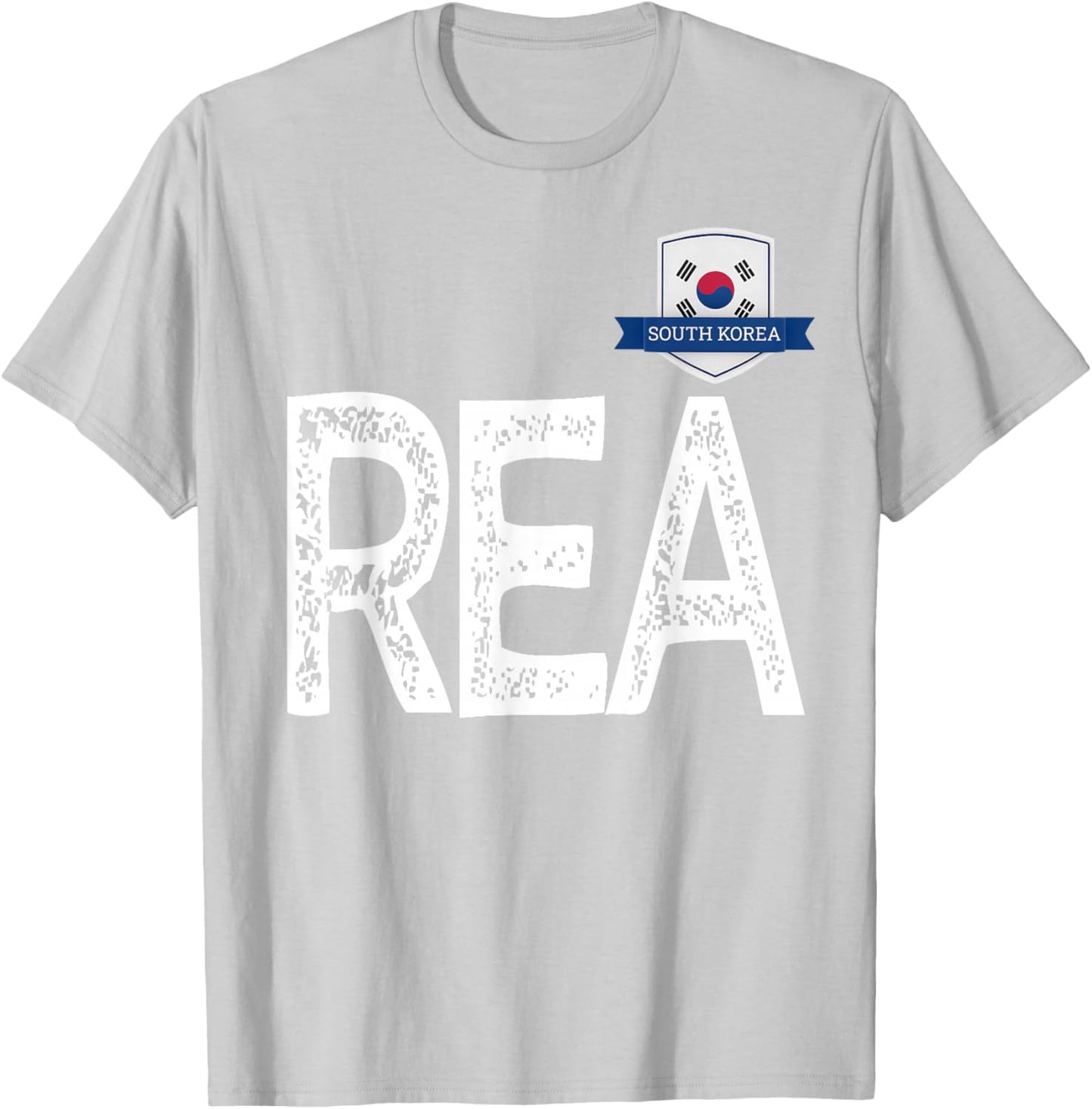 South Korea Human-Flag Letter REA South Korea T-Shirt - T-Shirt | Ash