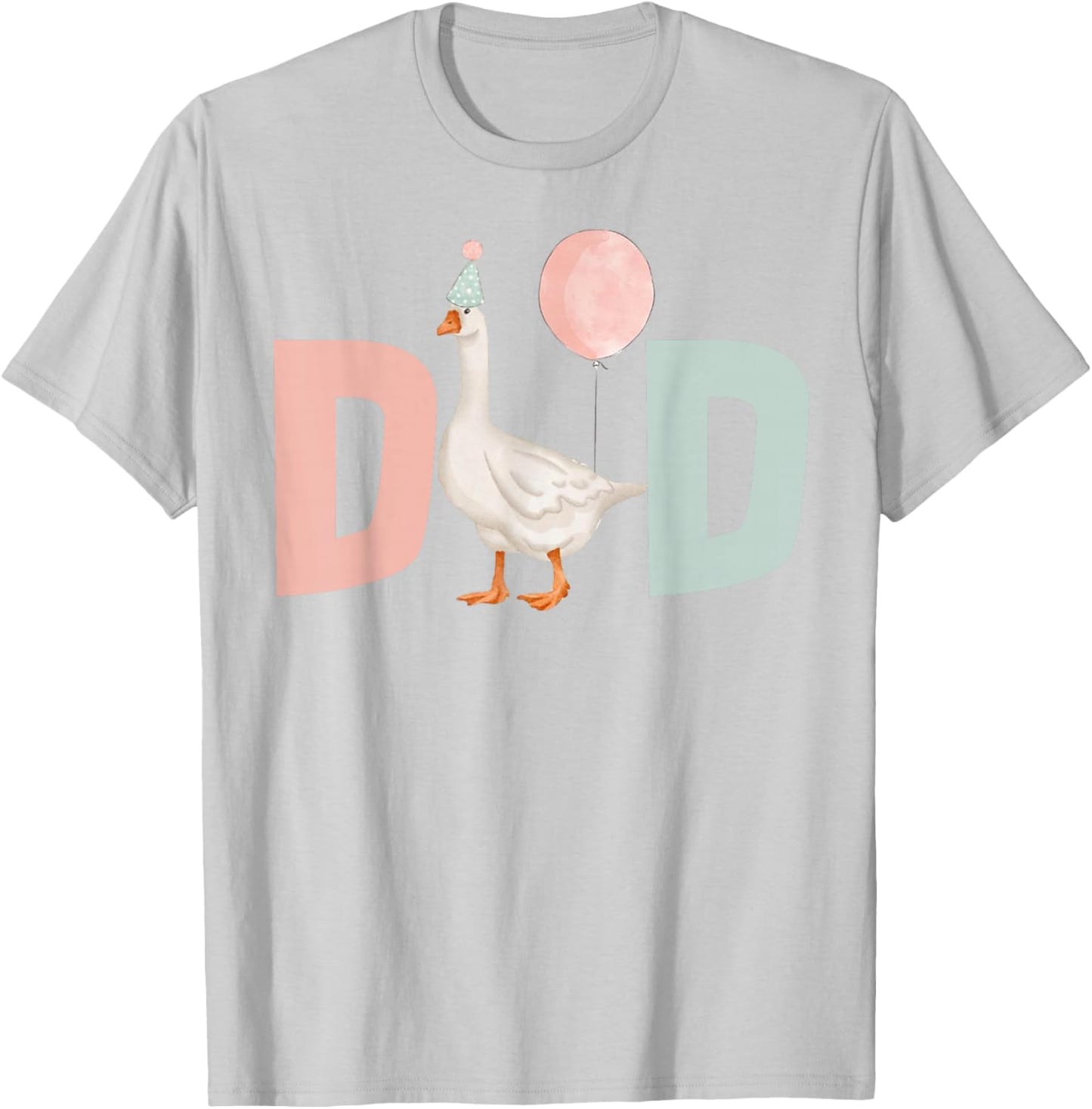 One Silly Goose Dad 1st First Birthday Family Matching Party T-Shirt - T-Shirt | Ash