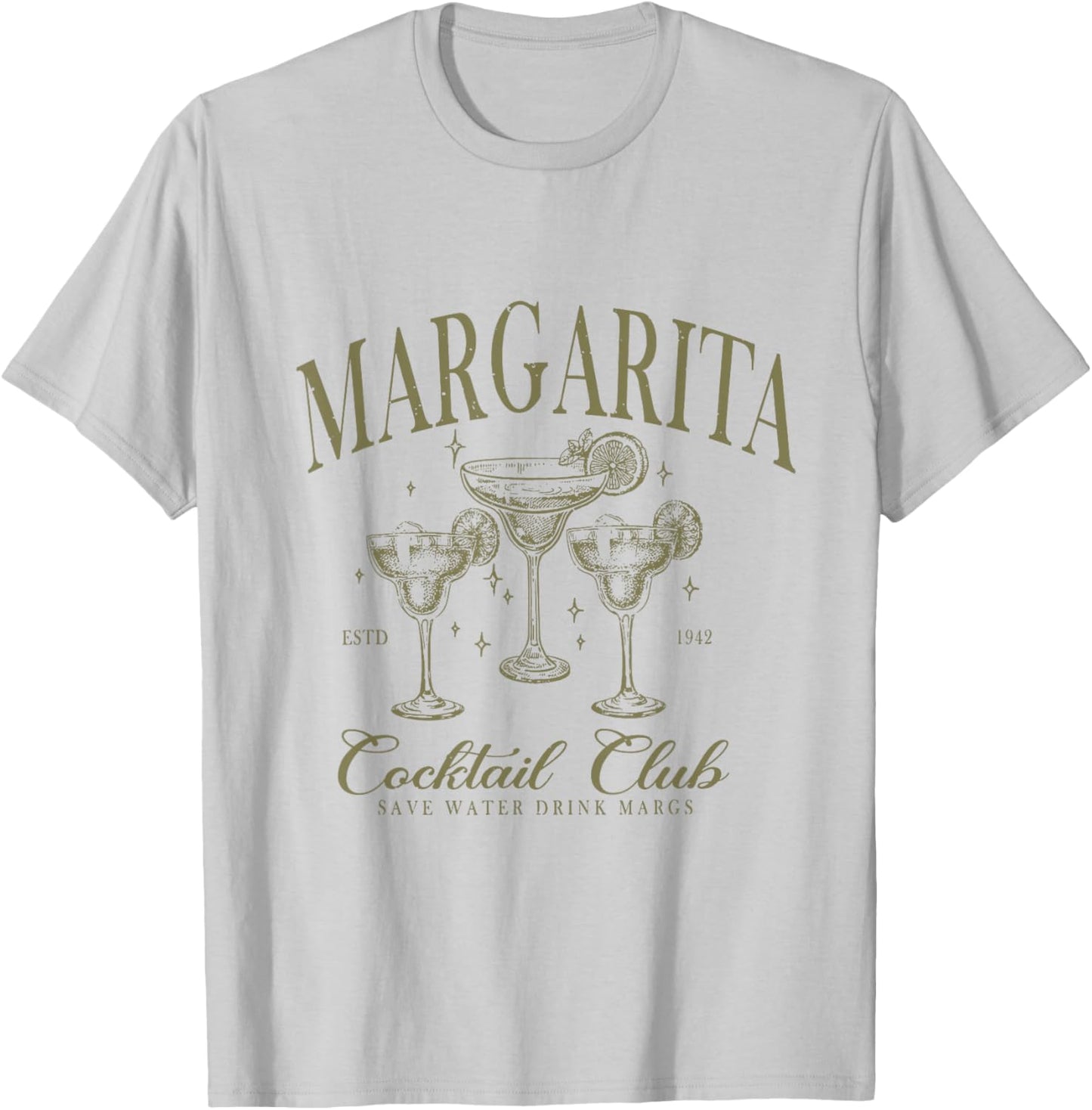 Margarita Cocktail Club T-Shirt - T-Shirt | Ash