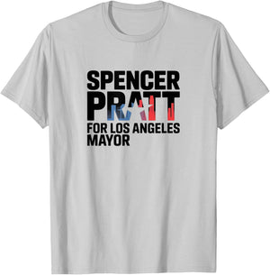 Spencer Pratt for Mayor of Los Angeles Design T-Shirt - T-Shirt | Ash