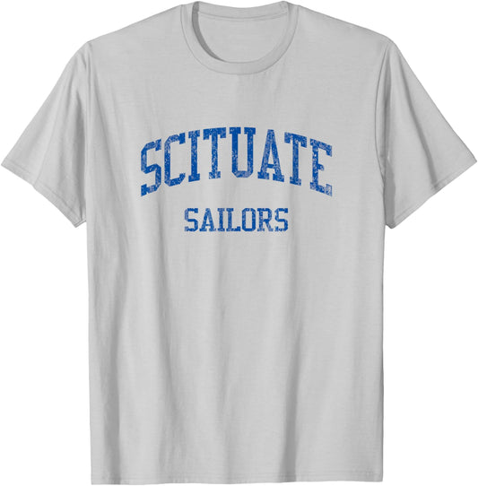 Scituate High School HS Scituate MA Vintage Sports T-Shirt - T-Shirt | Ash