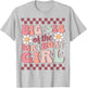 Big Sis of The Birthday Girl Family Groovy Birthday Party T-Shirt - T-Shirt | Ash