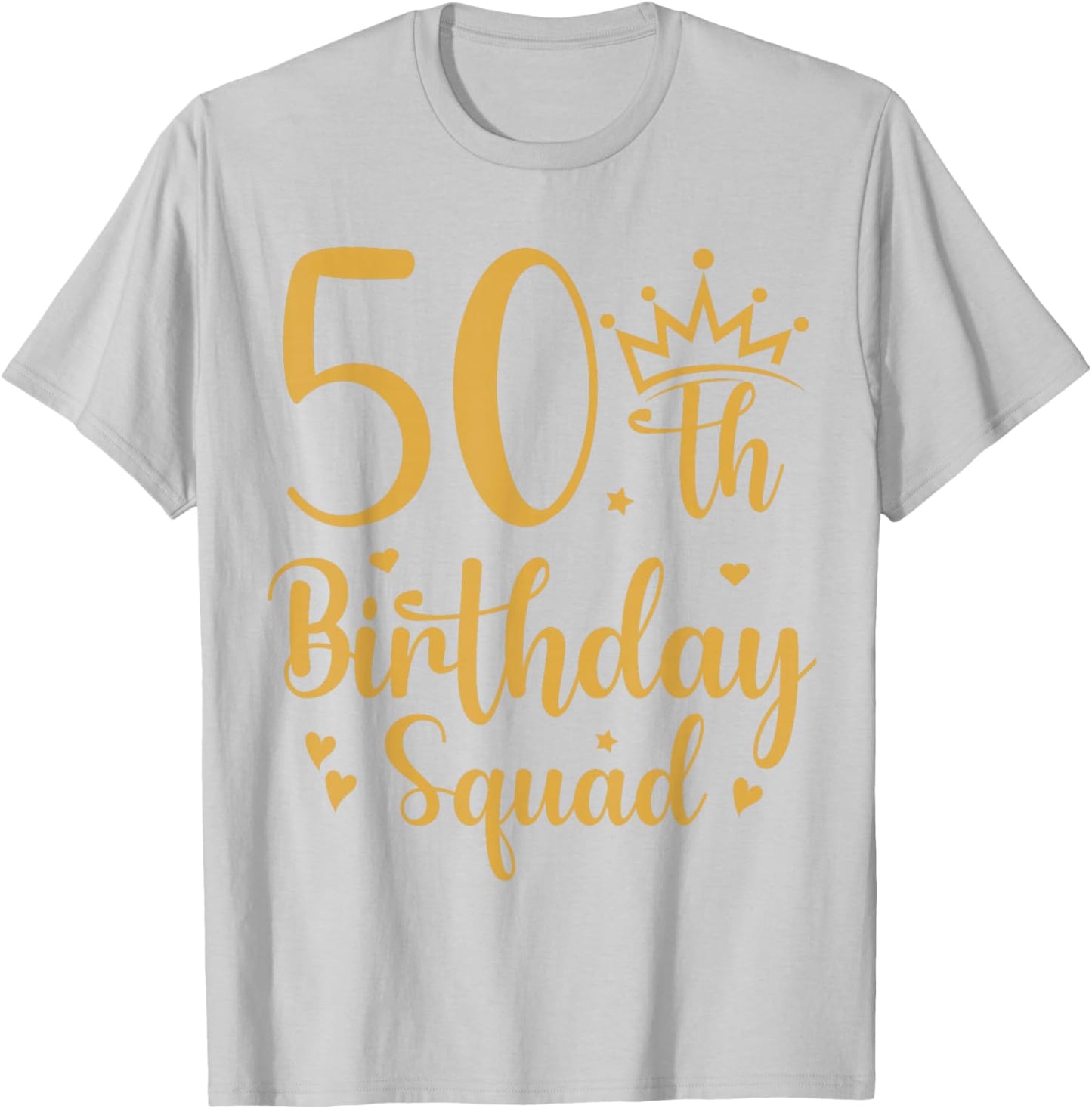 50th Birthday Squad 50 Years Old Birthday Party Group Women T-Shirt - T-Shirt | Ash