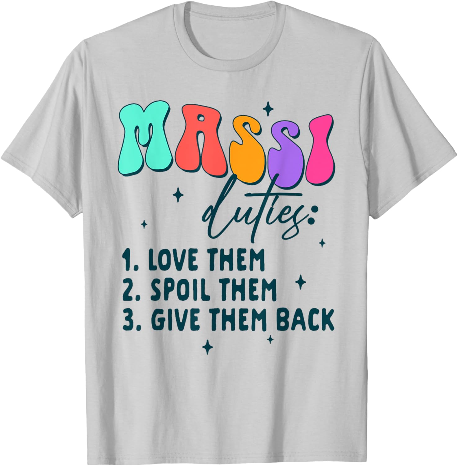 Indian Auntie Punjabi Desi Massi Duties Love Them Spoil Them T-Shirt - T-Shirt | Ash
