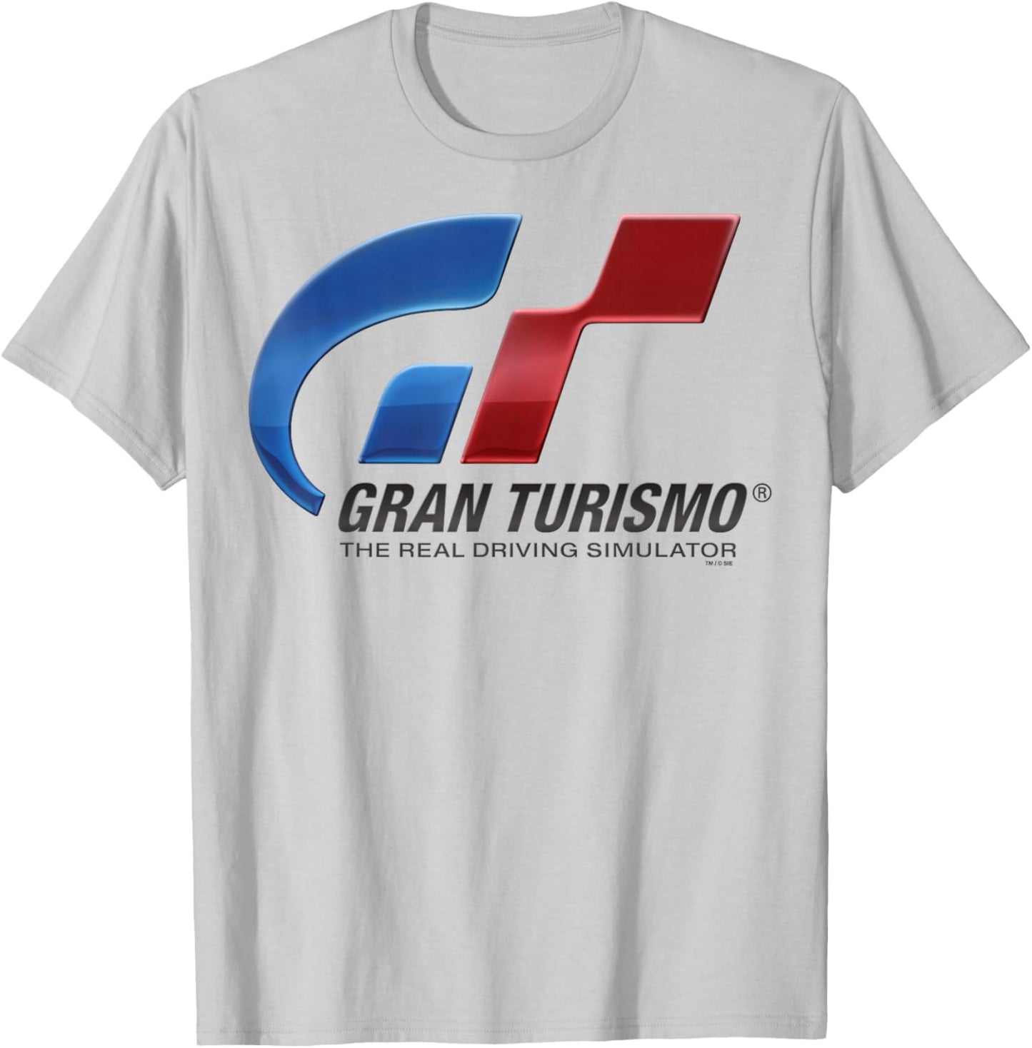 PlayStation Gran Turismo The Real Driving Simulator Logo T-Shirt - T-Shirt | Ash